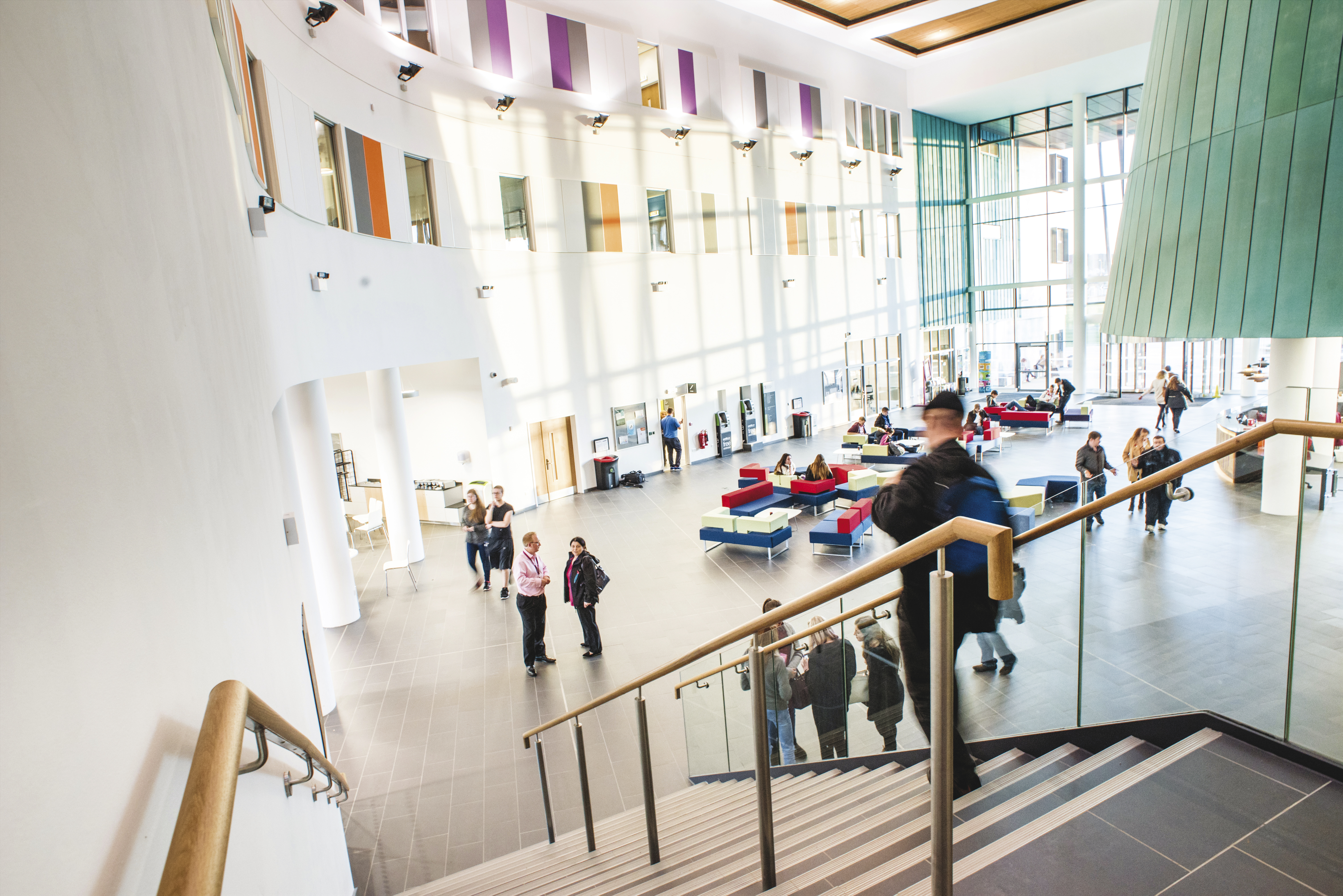 main atrium in Inverness College UHI