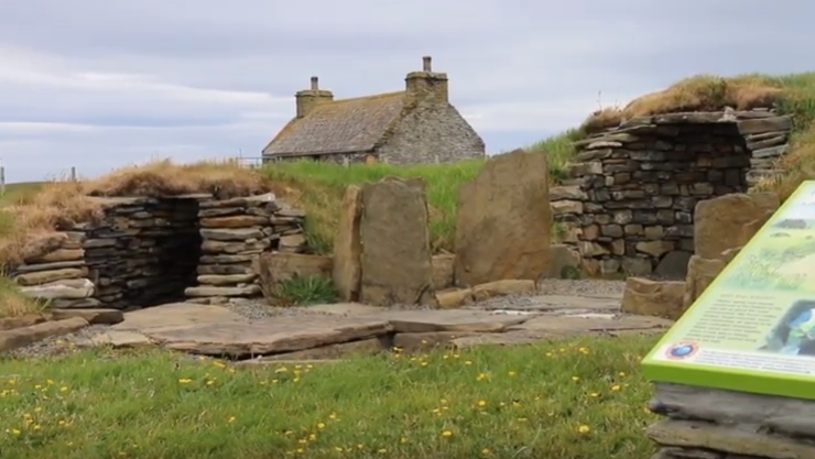 Traditional stone built building on Sanday, Orkney