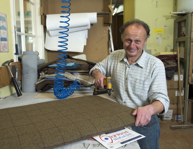 man at work in blindcraft workshop