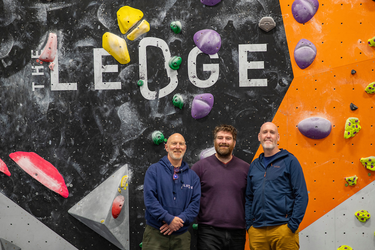 photo of the climbing wall