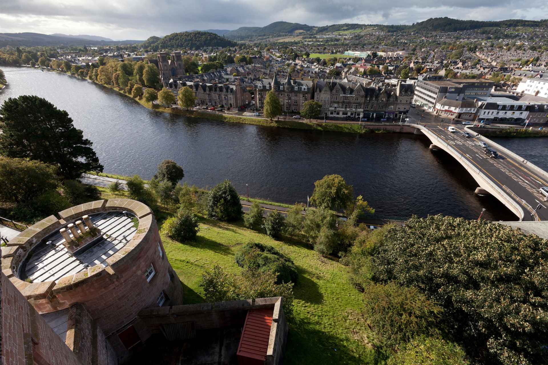 View of Inverness from the Castle turret 